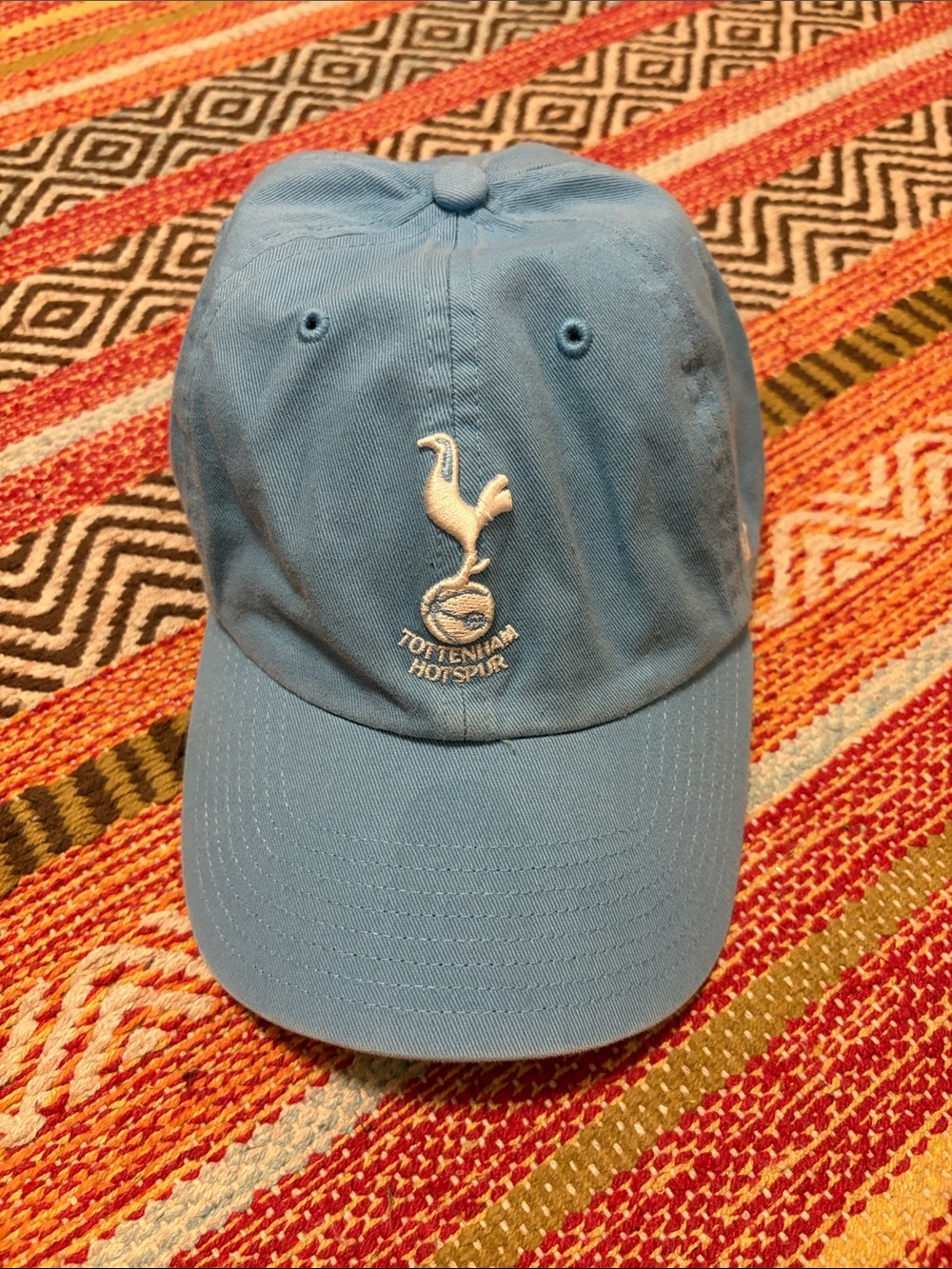 Tottenham Hotspur Sky Blue Baseball Cap with Embroidered Crest
